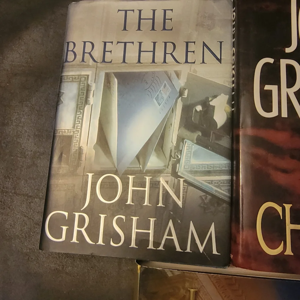 Pack of John‎ Grisham Novels: Chamber, Confession, & Brethren Hardbacks
